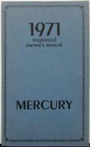 1971 Mercury Monterey All Models Hardtop Wagon Sedan Owners Manual Original
