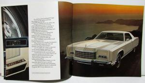 1973 Lincoln Continental Town Car Mark IV Sales Brochure Oversized Original