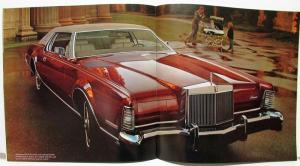 1973 Lincoln Continental Town Car Mark IV Sales Brochure Oversized Original