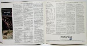 1973 Lincoln Continental Town Car Mark IV Sales Brochure Oversized Original