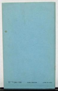 1972 Mercury Montego Owners Manual Original