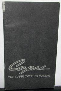 1973 Mercury Capri Owners Manual Original