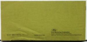 1973 Mercury Montego Owners Manual Original