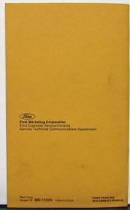 1974 Mercury Capri Owners Manual Original