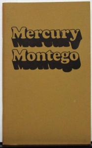 1974 Mercury Montego Owners Manual Original