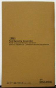 1974 Mercury Montego Owners Manual Original