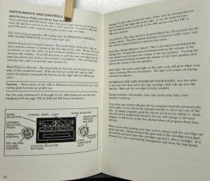 1974 Mercury Montego Owners Manual Original