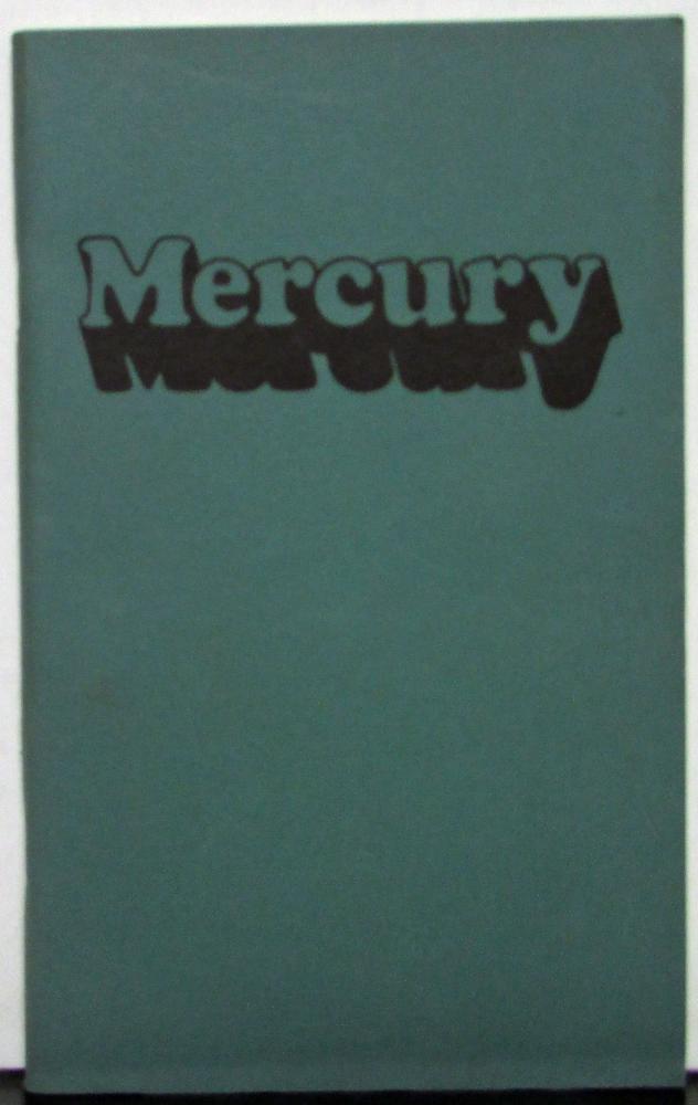 1974 Mercury Monterey Marquis Station Wagon Full Size Car Owners Manual Original