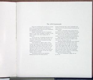 1974 Lincoln Continental Mark IV REVISED Sales Brochure Original