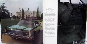 1974 Lincoln Continental Mark IV REVISED Sales Brochure Original
