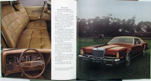 1974 Lincoln Continental Mark IV REVISED Sales Brochure Original