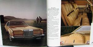 1974 Lincoln Continental Mark IV REVISED Sales Brochure Original