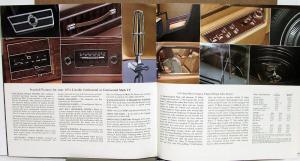 1974 Lincoln Continental Mark IV REVISED Sales Brochure Original