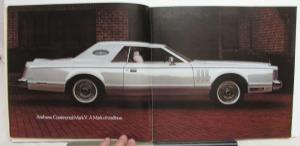 1977 Lincoln Continental Mark V Prestige Oversized Sales Brochure Original