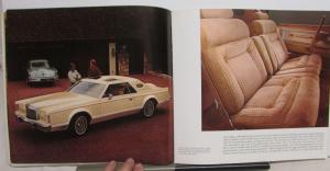 1977 Lincoln Continental Mark V Prestige Oversized Sales Brochure Original