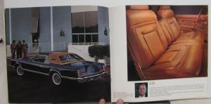 1977 Lincoln Continental Mark V Prestige Oversized Sales Brochure Original