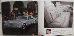 1977 Lincoln Continental Mark V Prestige Oversized Sales Brochure Original