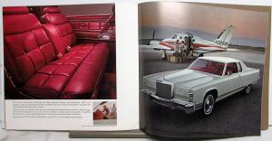 1977 Lincoln Continental Town Coupe Sedan Prestige Sales Brochure Oversized Orig