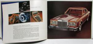 1978 Lincoln Versailles Canadian Oversized Sales Brochure Original By Ford