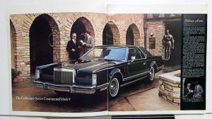 1979 Lincoln Continental Mark V Sales Brochure with Tom Selleck