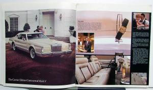 1979 Lincoln Continental Mark V Sales Brochure with Tom Selleck