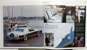 1979 Lincoln Continental Mark V Sales Brochure with Tom Selleck