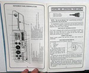 1976 Mercury Capri II Owners Manual Original