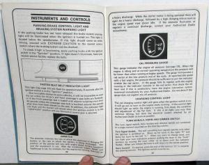 1976 Mercury Capri II Owners Manual Original