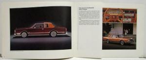 1980 Lincoln Continental Sales Brochure
