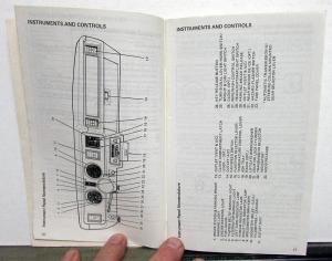 1978 Mercury Zephyr Owners Manual Original