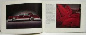 1980 Lincoln Continental Mark VI Sales Brochure