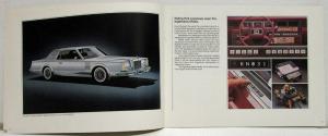 1980 Lincoln Continental Mark VI Sales Brochure