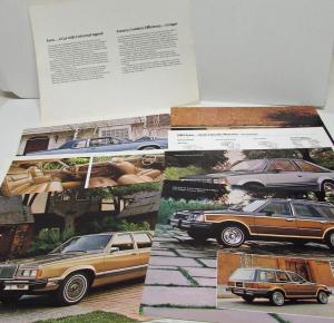 1981 Mercury Lynx and Cougar Data Sheets with Cover
