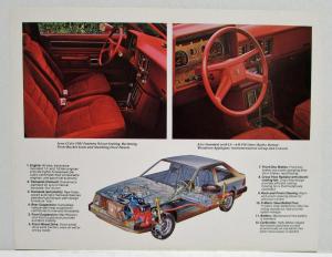 1981 Mercury Lynx and Cougar Data Sheets with Cover