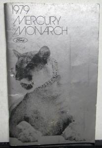 1979 Mercury Monarch Owners Manual Original