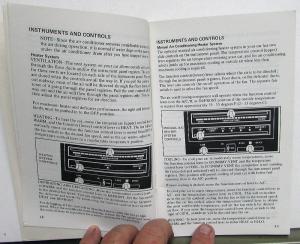 1979 Mercury Cougar Owners Manual Original