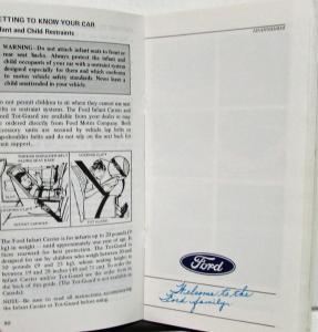 1981 Mercury Zephyr Owners Manual Original