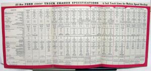 1953 Ford Full Line Truck Sales Brochure Conv F Cab FwdC Bus B Delivery P Series