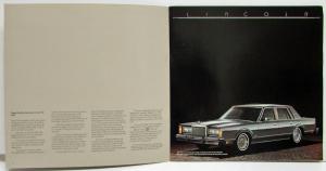 1982 Lincoln Sales Brochure Town Car Revised