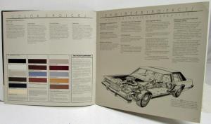 1982 Lincoln Sales Brochure Town Car Revised