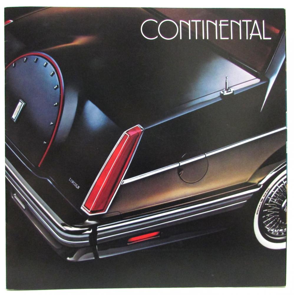 1982 Lincoln Continental Sales Brochure