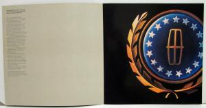 1982 Lincoln Continental Sales Brochure