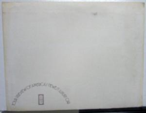1982 Lincoln Continental Spec Sheets with Cover Folder Envelope Sales Portfolio