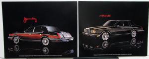1982 Lincoln Continental Spec Sheets with Cover Folder Envelope Sales Portfolio