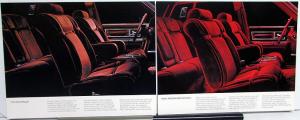 1982 Lincoln Continental Spec Sheets with Cover Folder Envelope Sales Portfolio