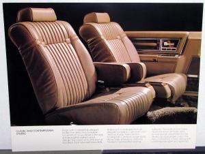 1982 Lincoln Continental Spec Sheets with Cover Folder Envelope Sales Portfolio