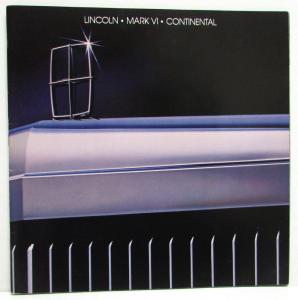 1983 Lincoln Continental & Mark VI Sales Brochure