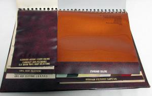 1973 Cadillac Dealer Album Exterior Color Selections Paint Convertible Vinyl Top