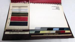 1973 Cadillac Dealer Album Exterior Color Selections Paint Convertible Vinyl Top