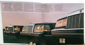 1985 Lincoln Town Car Continental & Mark VII Sales Brochure